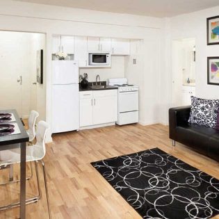 1500 Mass Renovated Kitchen Living Room